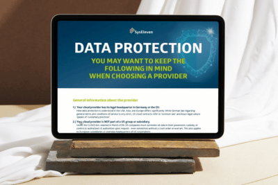 Data Protection Checklist Mockup English