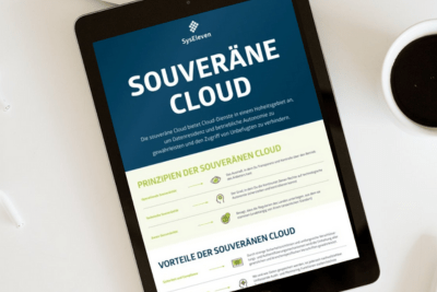 Souveräne Cloud Infografik Mockup Bild